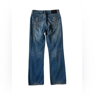 CJ Black Distressed Straight Leg Jeans Denim size 29/32 men’s